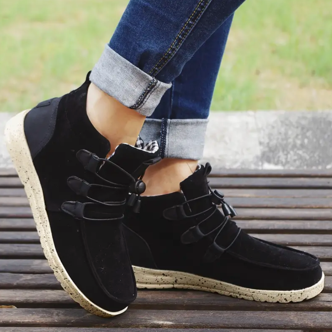 Comelyy Cozy And Stylis Womens High Top Sneaker Boots