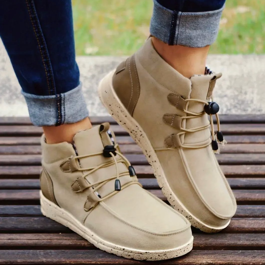 Comelyy Cozy And Stylis Womens High Top Sneaker Boots