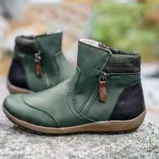 Comelyy Vintage Round Toe Waterproof Women Boots