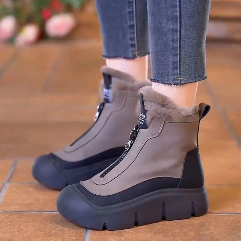 ❄️ WinterShield™ Waterproof Zip Boots – Stay Warm, Stay Dry, Stay Stylish