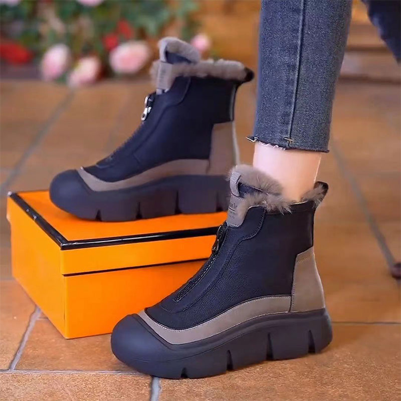 ❄️ WinterShield™ Waterproof Zip Boots – Stay Warm, Stay Dry, Stay Stylish